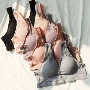 Shein - 5pack Button Front Nursing Bra